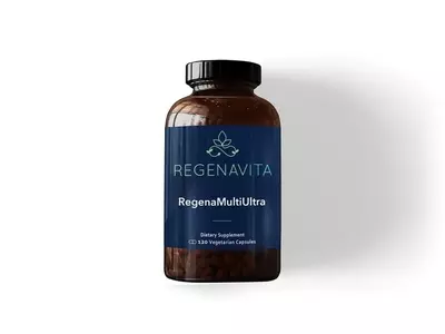 bottle of regenamultiultra supplements