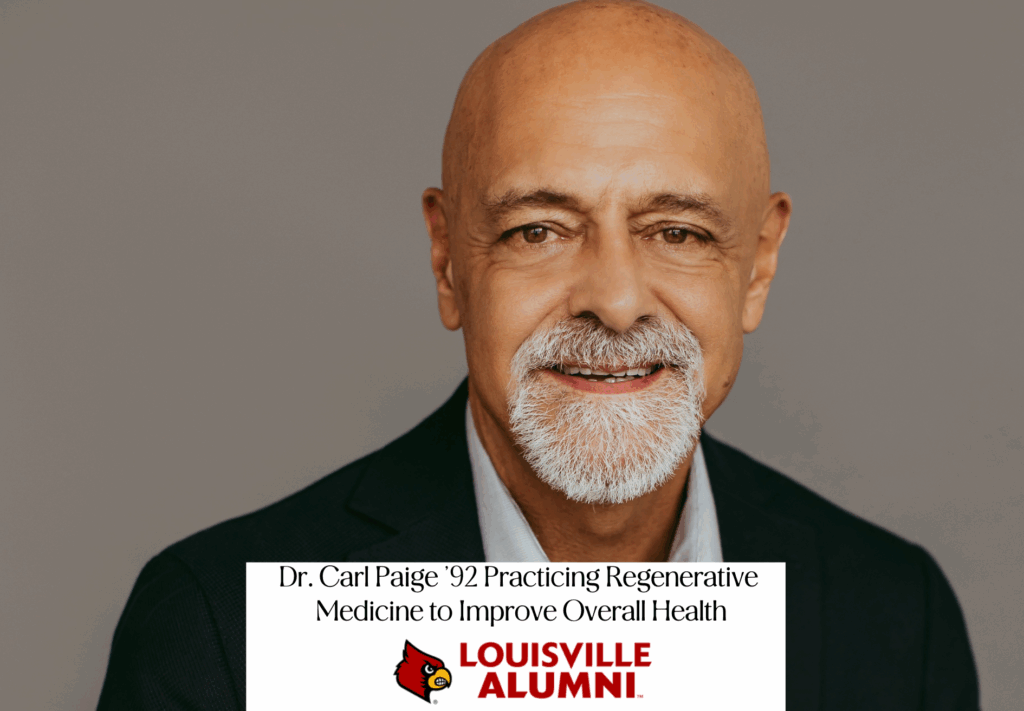White Yellow Modern Business Quote LinkedIn Post - U of L Alumni: Dr. Carl Paige ’92