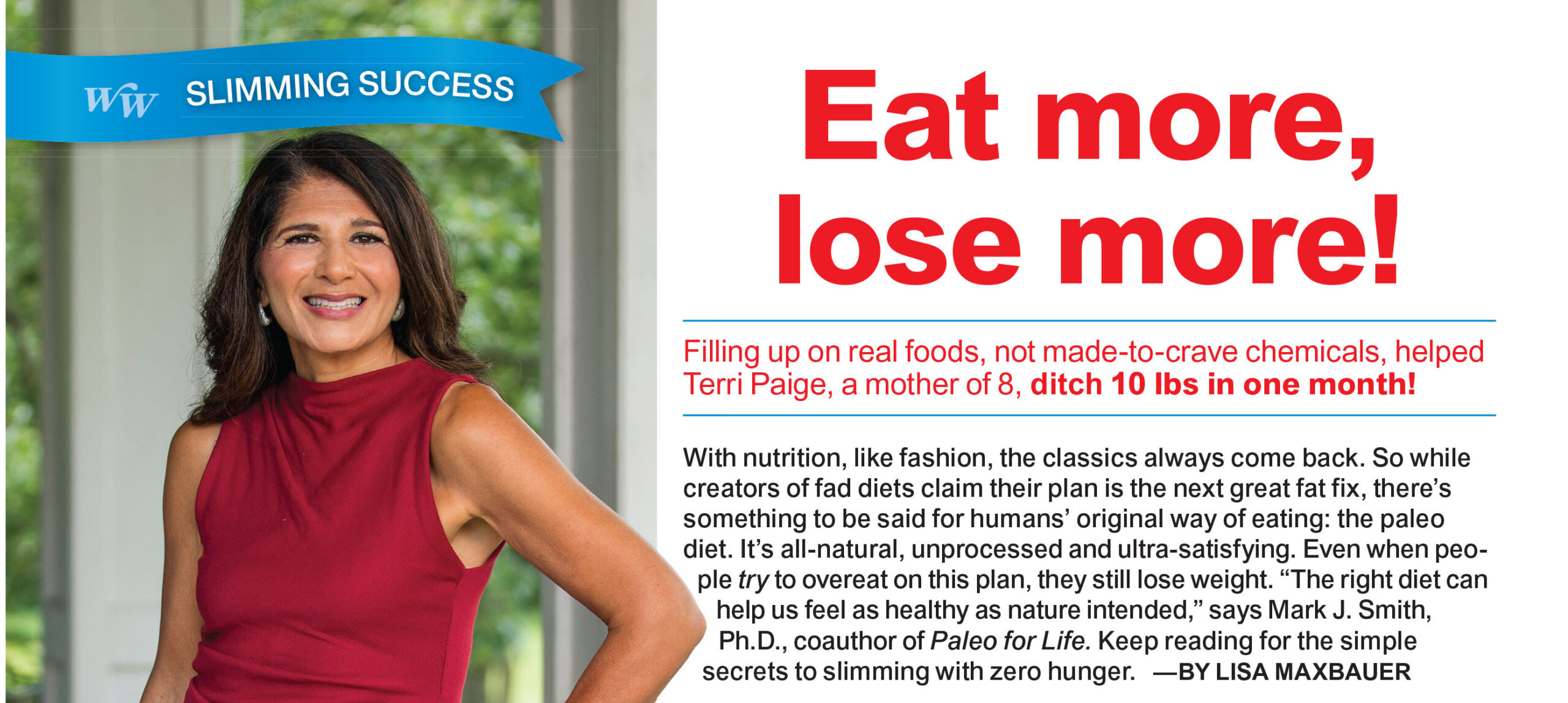 Talking Lifestyle Transformation on the Cover of a Magazine